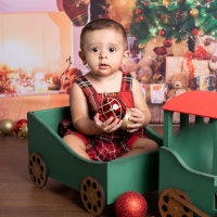 Foto miniatura do ensaio de 9 meses do Enrico