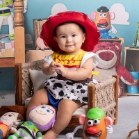 Foto miniatura do ensaio de 8 meses da Maria Carolina