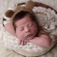 Foto miniatura de um ensaio Newborn